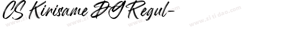 CS Kirisame DG Regul字体转换